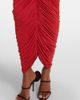 Magda Butrym Magda Butrym Floral-appliqué ruched jersey midi dress - 4