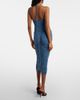 Magda Butrym Magda Butrym Floral-appliqué ruched midi dress - 3