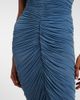Magda Butrym Magda Butrym Floral-appliqué ruched midi dress - 5