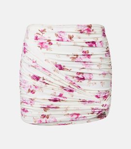 Magda Butrym Magda Butrym Floral-appliqué ruched miniskirt