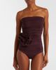 Magda Butrym Magda Butrym Floral-appliqué ruched swimsuit - 2
