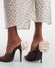 Magda Butrym Magda Butrym Floral-appliqué satin mules - 2