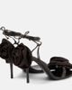 Magda Butrym Magda Butrym Floral-appliqué satin sandals - 3