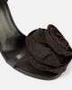 Magda Butrym Magda Butrym Floral-appliqué satin sandals - 6
