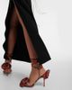 Magda Butrym Magda Butrym Floral-appliqué satin slingback sandals - 4