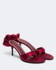 Magda Butrym Magda Butrym Floral-appliqué satin thong sandals - 1
