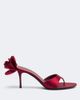 Magda Butrym Magda Butrym Floral-appliqué satin thong sandals - 5