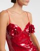 Magda Butrym Magda Butrym Floral-appliqué sequined gown - 4