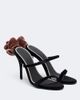 Magda Butrym Magda Butrym Floral-appliqué velvet mules - 1