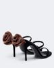 Magda Butrym Magda Butrym Floral-appliqué velvet mules - 4