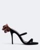 Magda Butrym Magda Butrym Floral-appliqué velvet mules - 5