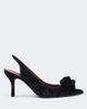 Magda Butrym Magda Butrym Floral-appliqué velvet slingback pumps - 6