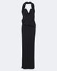 Magda Butrym Magda Butrym Floral-appliqué wool-blend gown - 1