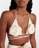 Magda Butrym Magda Butrym Floral appliqué triangle bikini top - 4