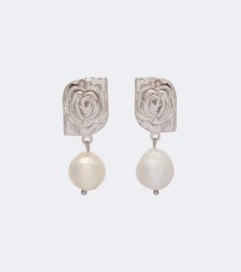 Magda Butrym Magda Butrym Floral faux-pearl drop earrings