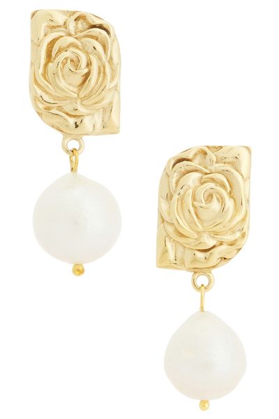 Magda Butrym Magda Butrym Floral Pearl Earrings