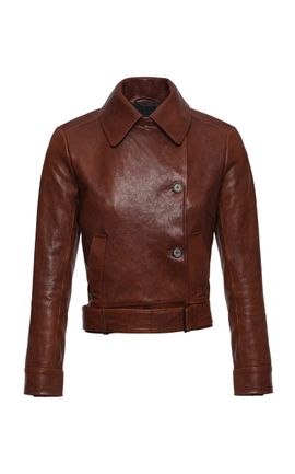 Magda Butrym Magda Butrym Funnel Neck Sheep Leather Jacket