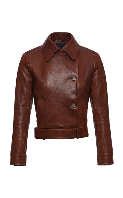 Magda Butrym Magda Butrym Funnel Neck Sheep Leather Jacket
