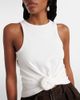 Magda Butrym Magda Butrym Gathered cotton-blend tank top - 4