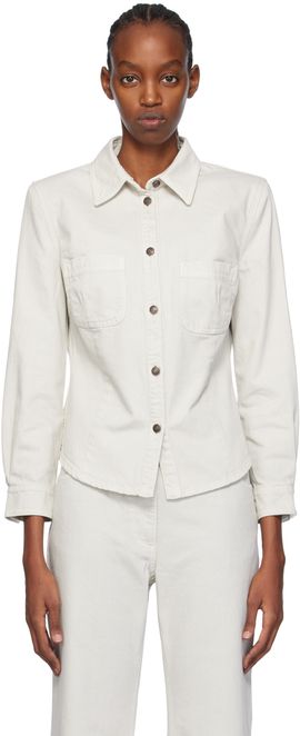 Magda Butrym Magda Butrym Gray 06 Denim Shirt