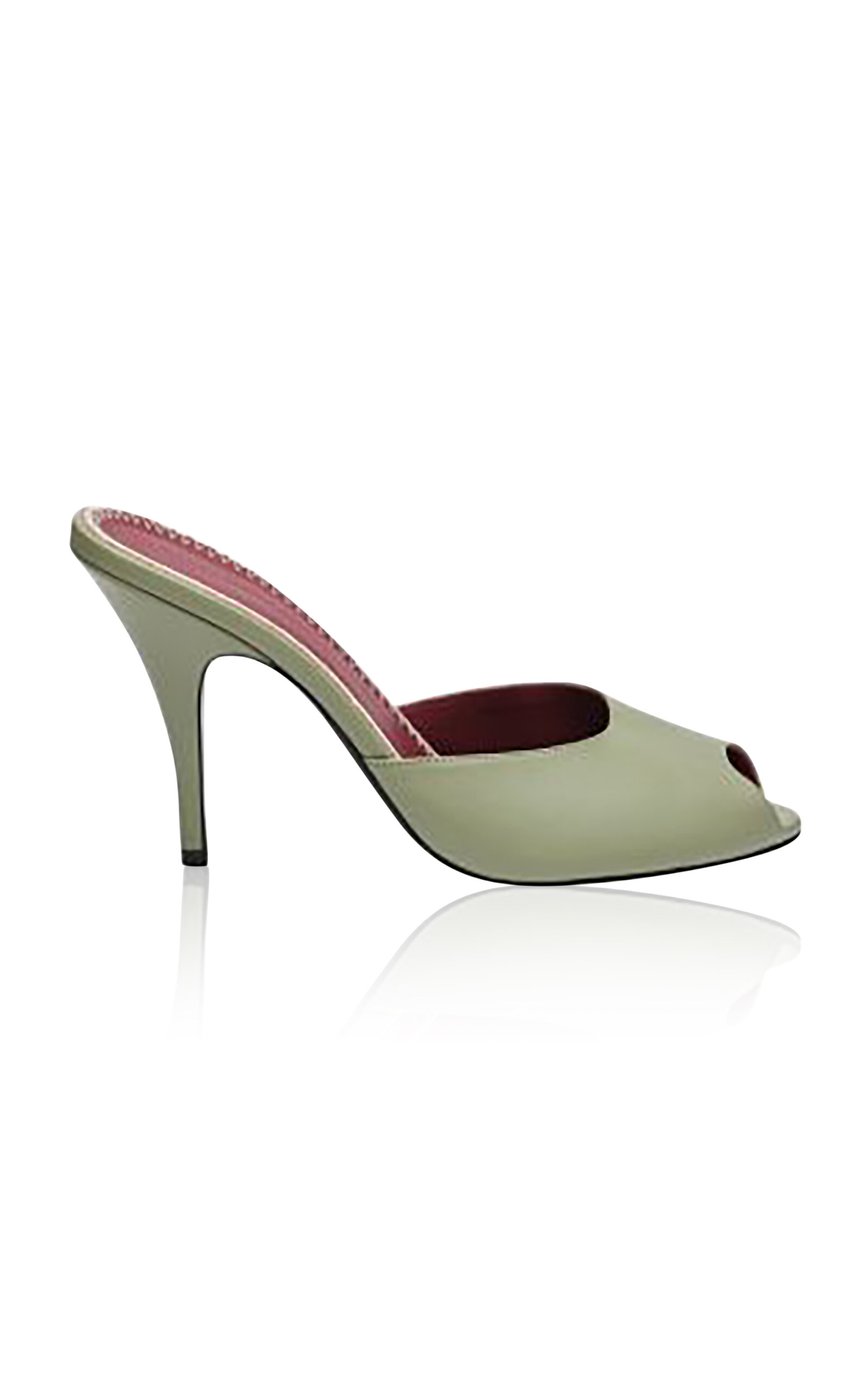 Magda Butrym Magda Butrym Green Peep Toe Mules