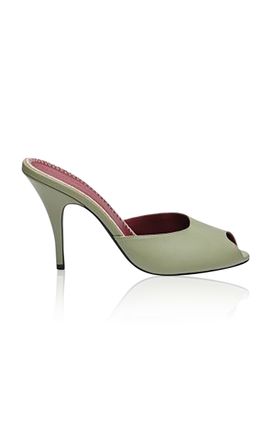 Magda Butrym Magda Butrym Green Peep Toe Mules