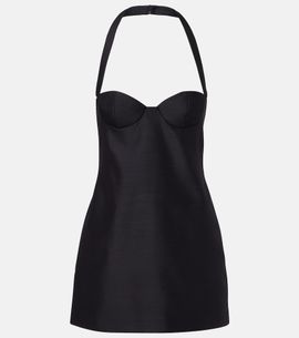 Magda Butrym Magda Butrym Halterneck wool-blend bustier dress