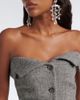 Magda Butrym Magda Butrym Herringbone peplum wool and cashmere-blend top - 3