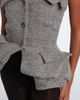 Magda Butrym Magda Butrym Herringbone peplum wool and cashmere-blend top - 4