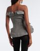 Magda Butrym Magda Butrym Herringbone peplum wool and cashmere-blend top - 5