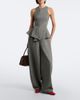 Magda Butrym Magda Butrym Herringbone pleated peplum wool-blend top - 6