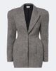 Magda Butrym Magda Butrym Herringbone wool-blend blazer dress - 1