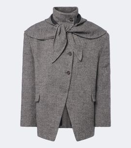Magda Butrym Magda Butrym Herringbone wool and cashmere-blend blazer