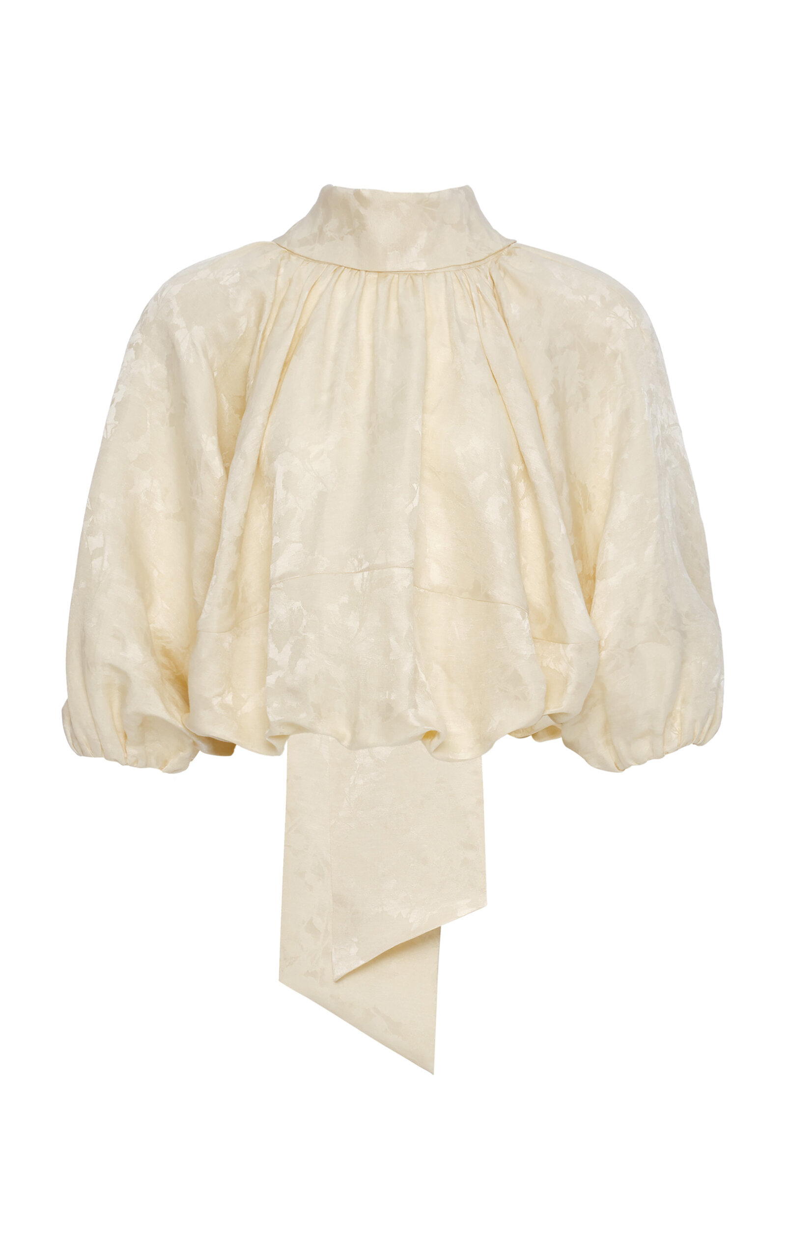 Magda Butrym Magda Butrym HighNeck LinenSilk Blouse