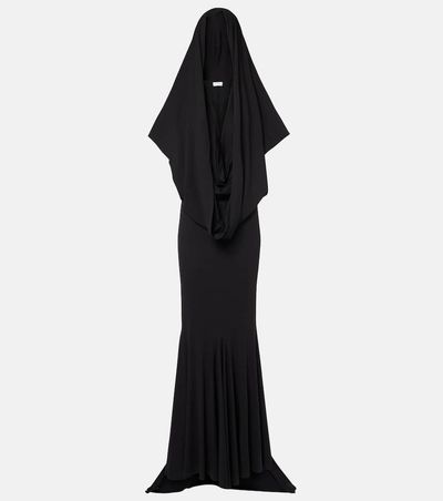Magda Butrym Magda Butrym Hooded silk-blend jersey maxi dress