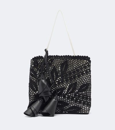 Magda Butrym Magda Butrym Julia crochet satin top-handle bag