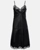 Magda Butrym Magda Butrym Lace-trimmed leather midi dress - 1
