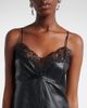 Magda Butrym Magda Butrym Lace-trimmed leather midi dress - 3