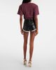 Magda Butrym Magda Butrym Lace-trimmed leather shorts - 3