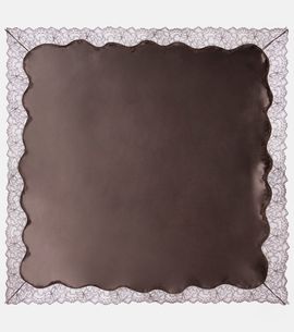 Magda Butrym Magda Butrym Lace-trimmed silk satin scarf