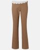 Magda Butrym Magda Butrym Lace-trimmed wool straight pants - 1