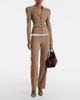 Magda Butrym Magda Butrym Lace-trimmed wool straight pants - 2