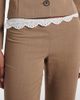 Magda Butrym Magda Butrym Lace-trimmed wool straight pants - 4