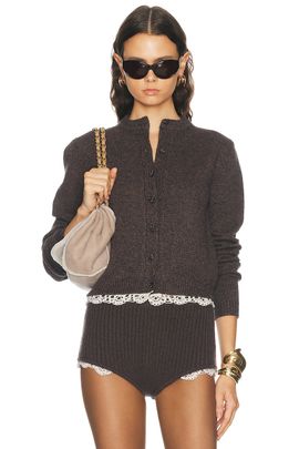 Magda Butrym Magda Butrym Lace Trim Cardigan