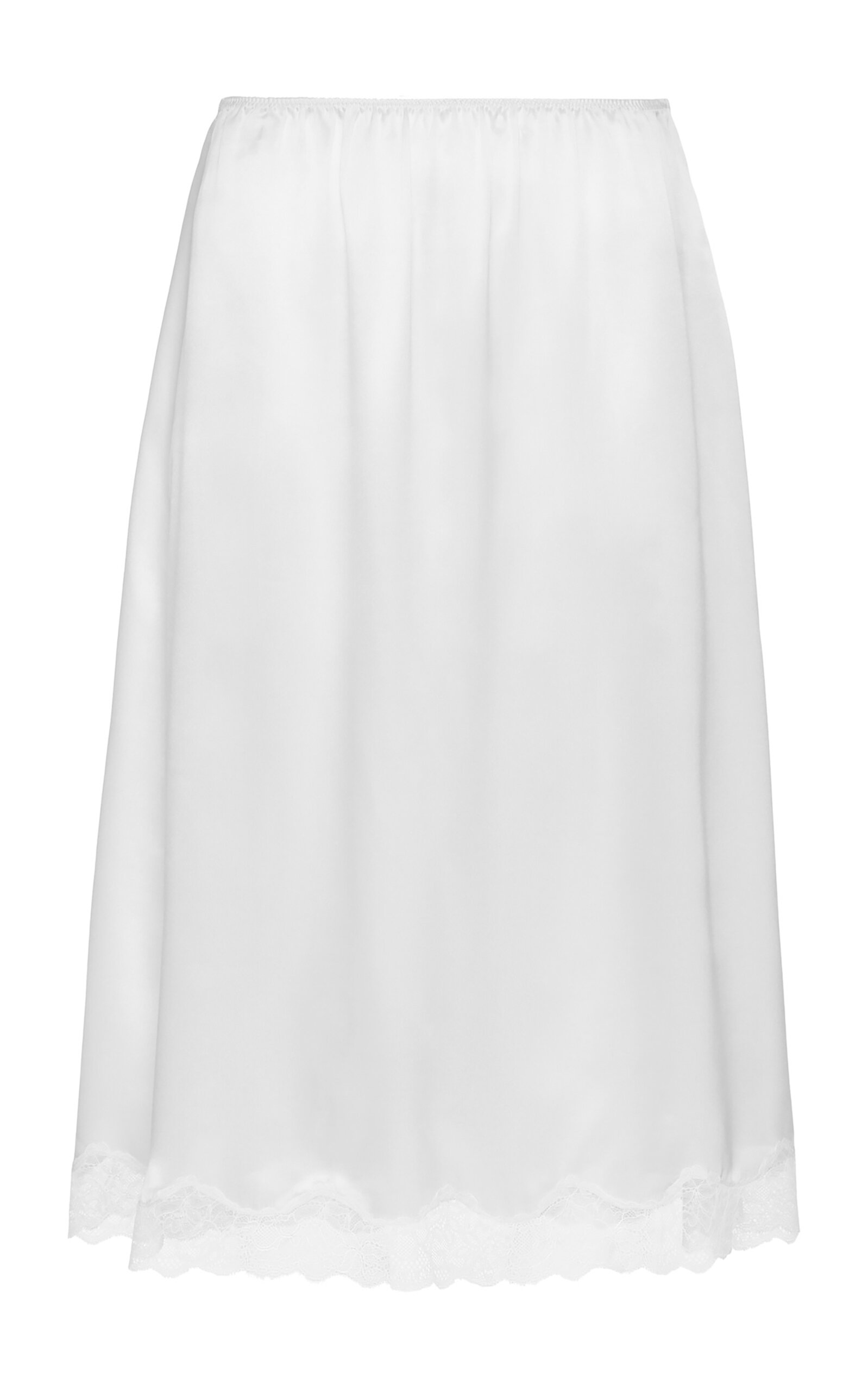 Magda Butrym Magda Butrym LaceTrimmed Silk KneeLength Skirt
