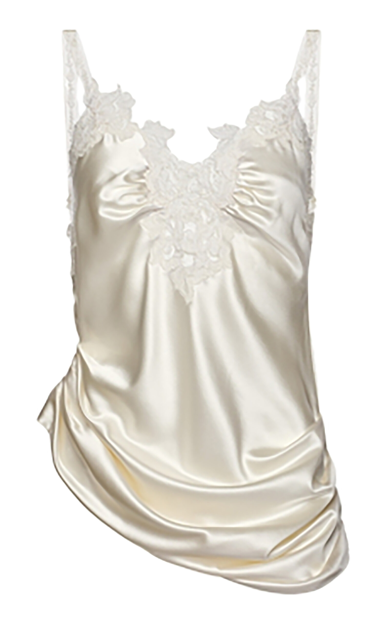 Magda Butrym Magda Butrym LaceTrimmed Silk Top