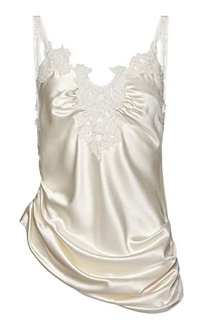 Magda Butrym Magda Butrym LaceTrimmed Silk Top