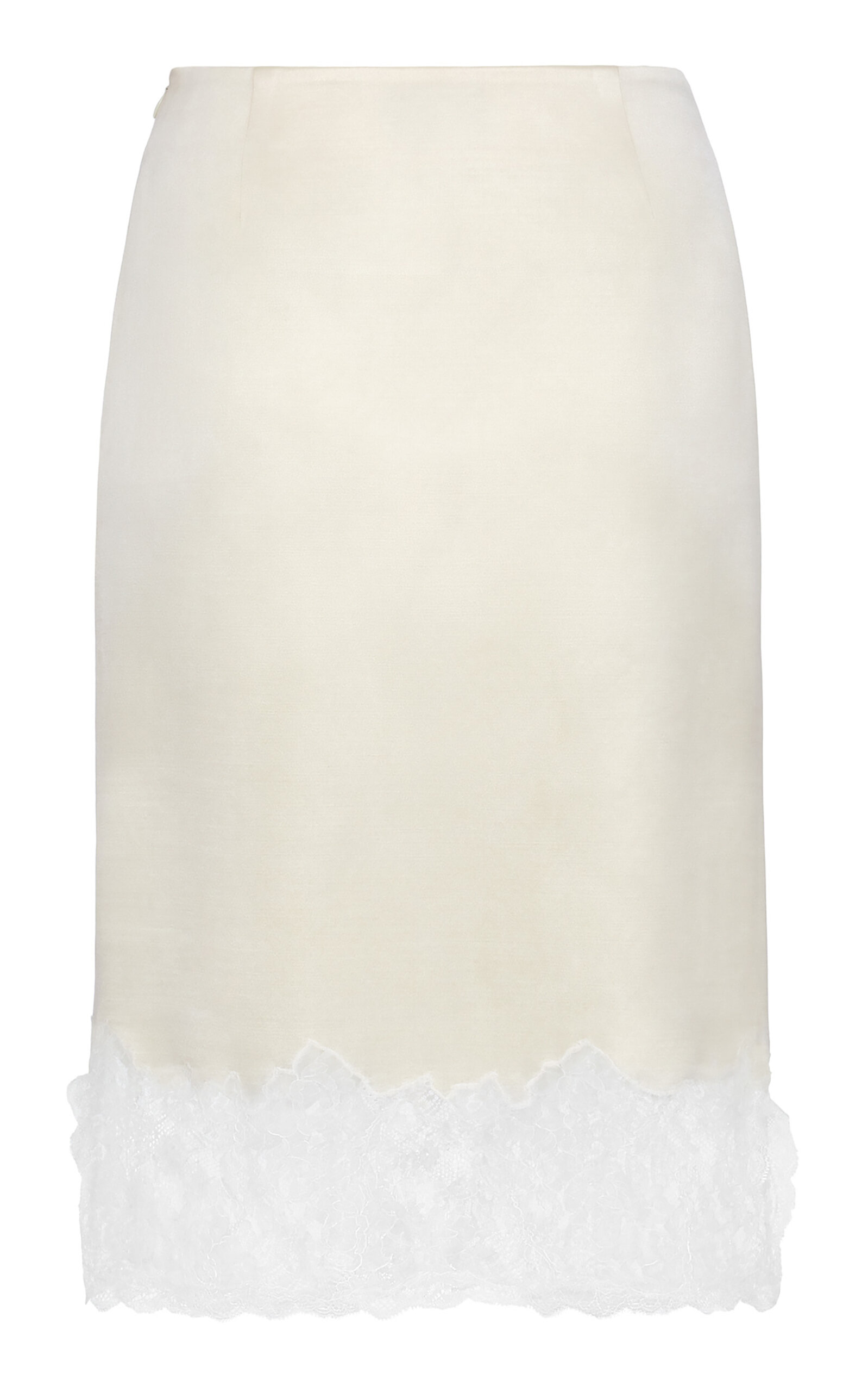 Magda Butrym Magda Butrym LaceTrimmed SilkWool Midi Skirt