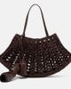 Magda Butrym Magda Butrym Maya Small crochet leather top-handle bag - 1