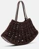 Magda Butrym Magda Butrym Maya Small crochet leather top-handle bag - 4